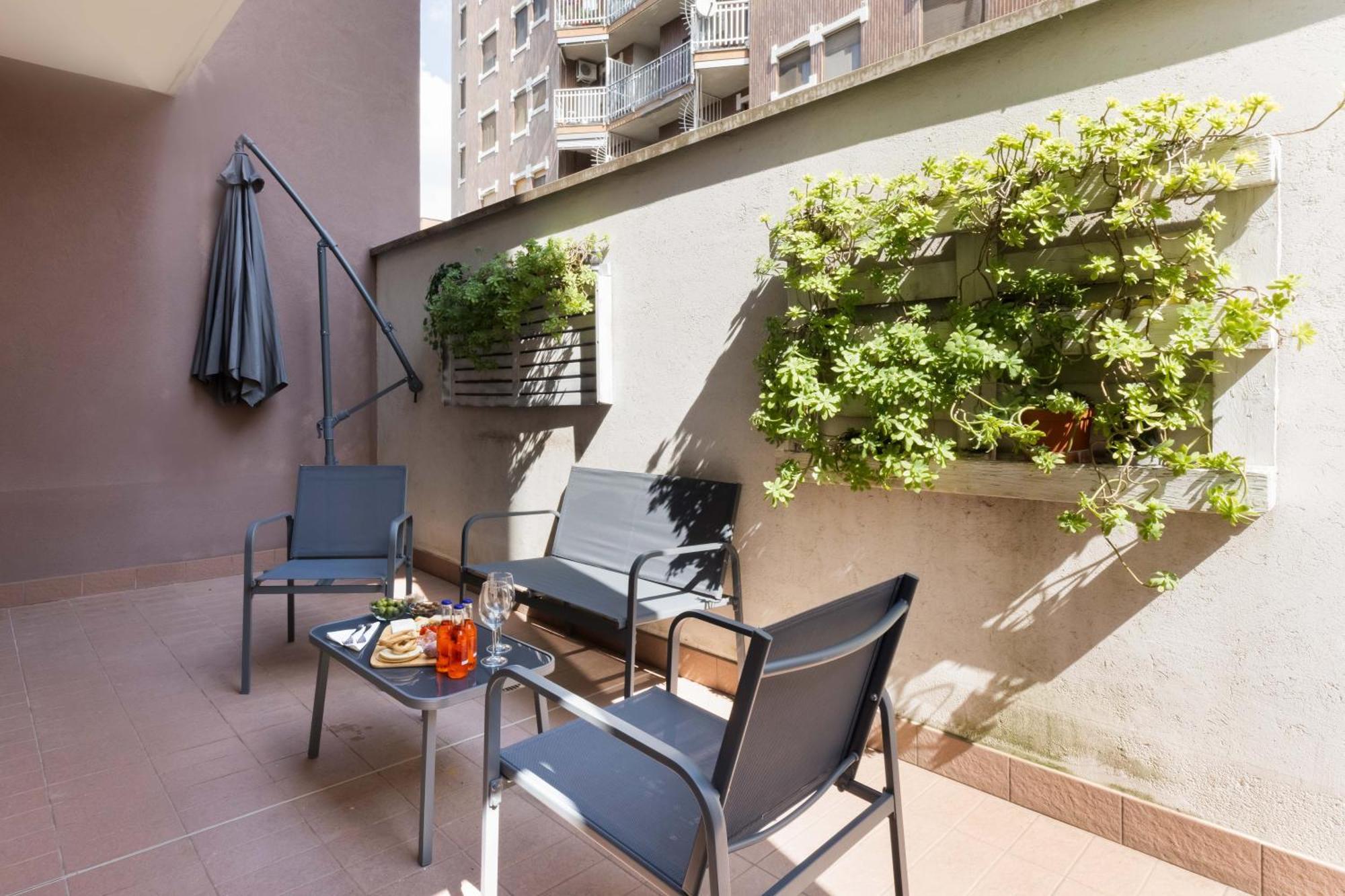 Ferienwohnung Terrace Milan Con Parcheggio Incluso Exterior foto