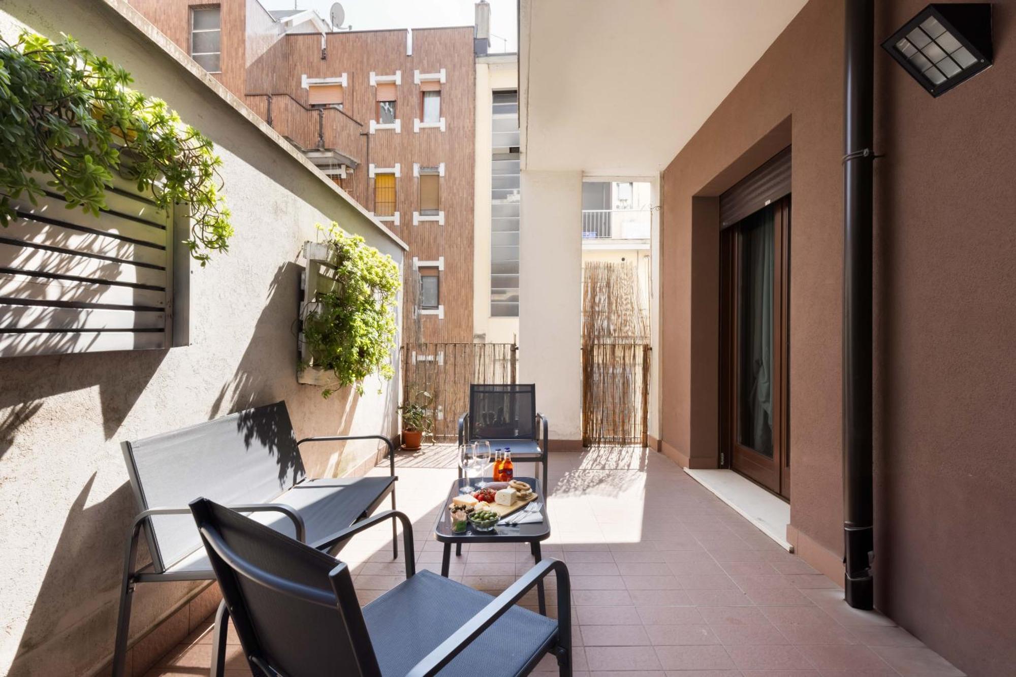 Ferienwohnung Terrace Milan Con Parcheggio Incluso Exterior foto